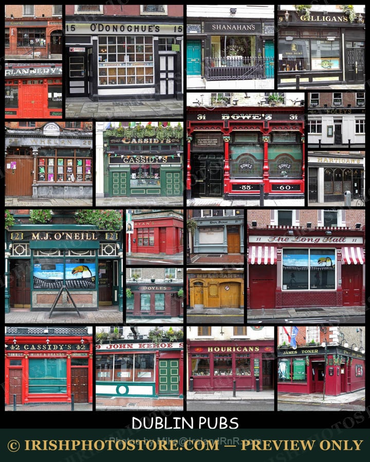 Dublin Pubs Collage